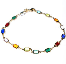 Load image into Gallery viewer, Rainbow Crystal Anklet