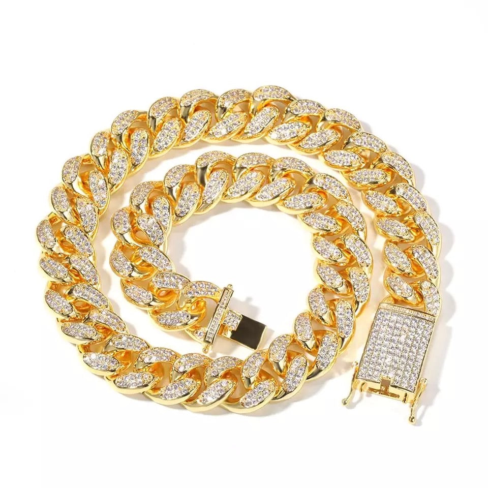 Gold filled Cuban Link Necklace (XL)