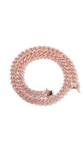 Mini Pink Cuban Link Necklace