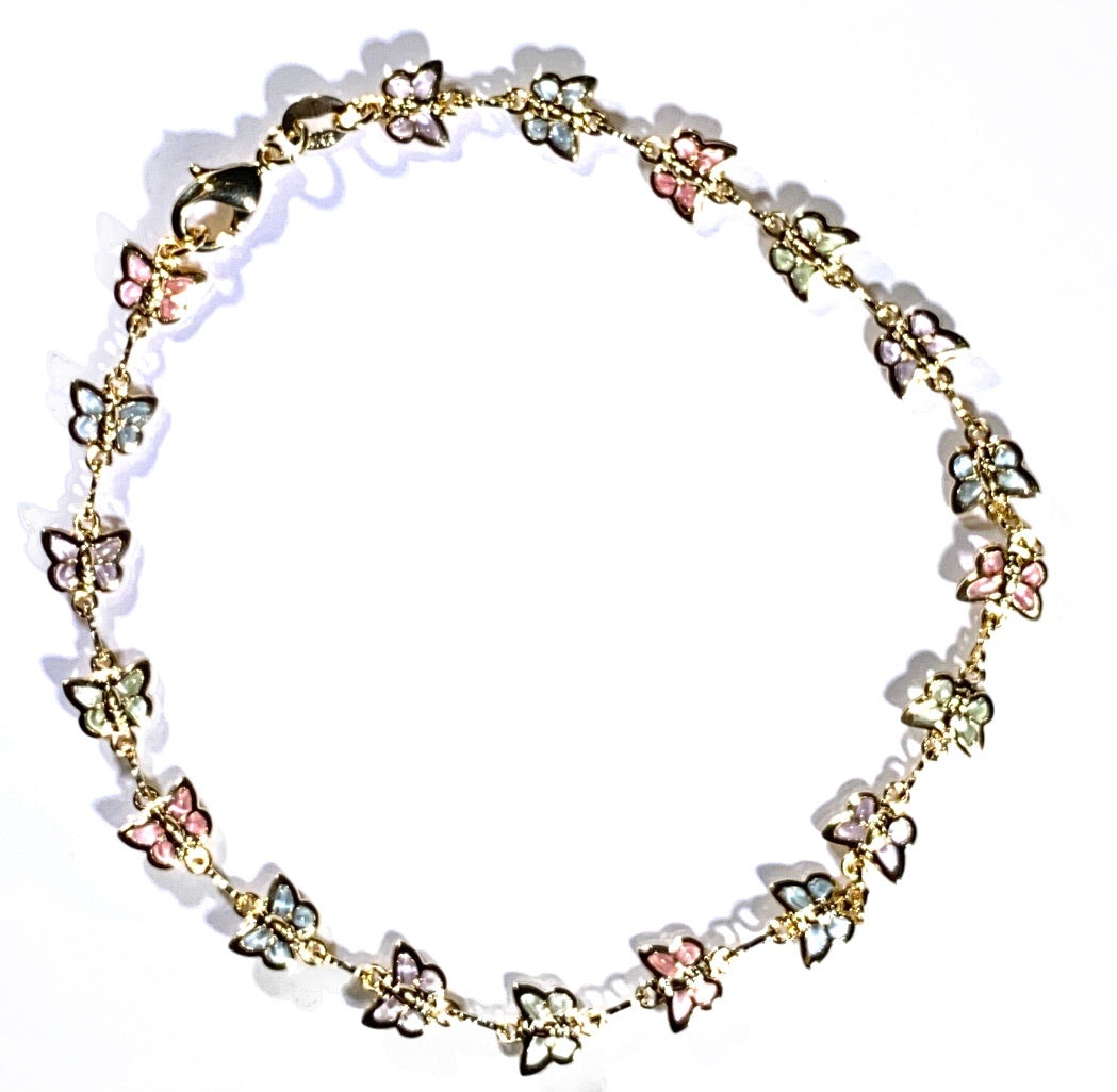Colorful Butterfly Anklet