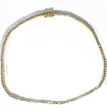 Load image into Gallery viewer, Gold Icy Tennis Necklace